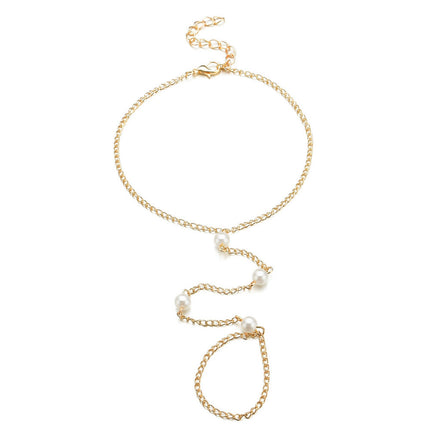 Summer Beach Style Alloy Mittens Anklet Jewelry