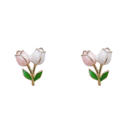 Women Tulip Flower Earrings
