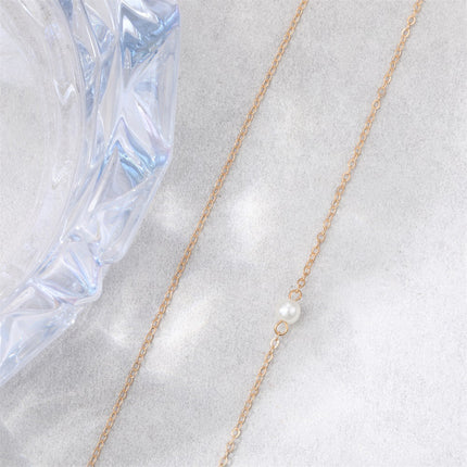 Double Layer Necklace Elegant Pearl Pendant