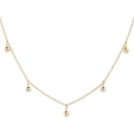 Tassel Mini Ball Pendant Necklace