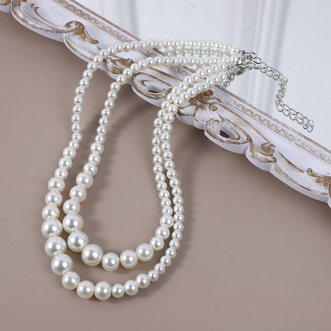Vintage Pearl Multi-layer Necklace
