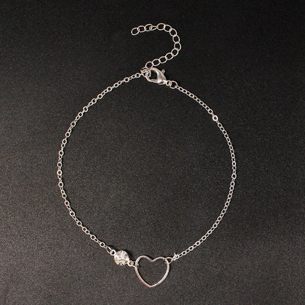 Heart Pendant Anklet Chain Foot Bracelet