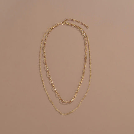 Double Layered Chain Necklace for Women