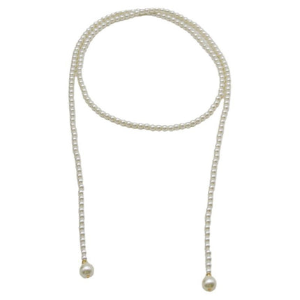 Long Multi-layer Pearl Sweater Chain Necklace - FASHION SHEGOODS LLC