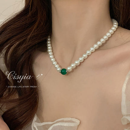 Pearl Necklace Bracelet Jewelry Sets for Women Wedding
