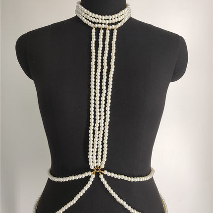 Sexy Bikini Pearl Chest Chain