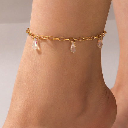 Fashion Crystal Bead Charm Anklet Jewelry