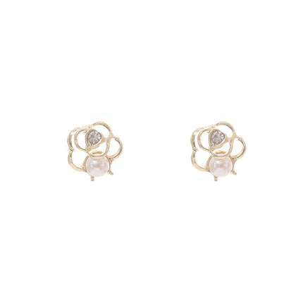 Retro Geometric Petal Flower Earrings