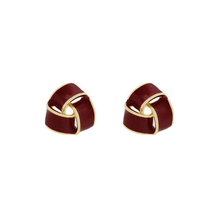 Women Hollow Out Triangle Earrings