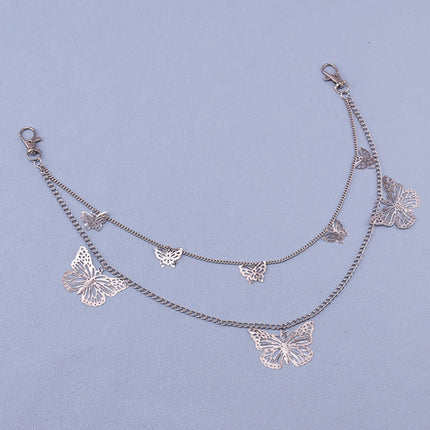 Hip Hop Butterfly Double Waist Chain