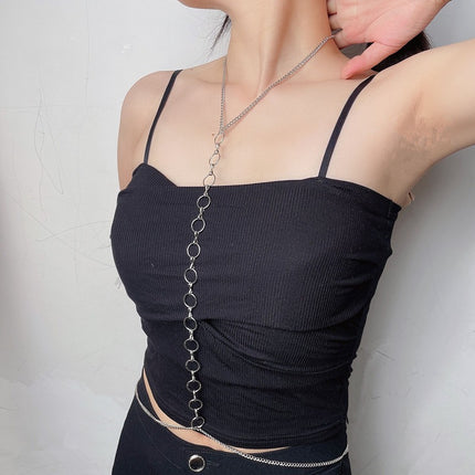 Fashion Breast Chain Circle Ring Body Chain
