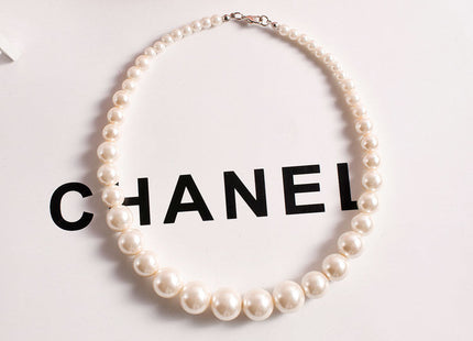 Simple Imitation Pearl Choker Necklace for Women