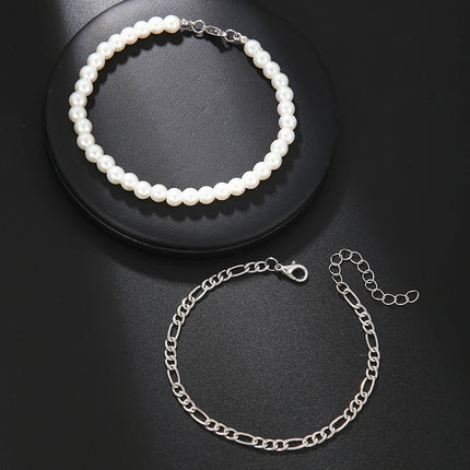 Pearl String Chain Bracelet