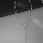 Drop Imitation Rhodium Color