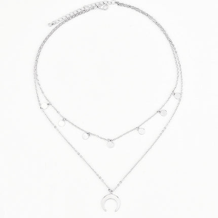 Punk Multi Layer Curb Cuban Chain Choker Necklace