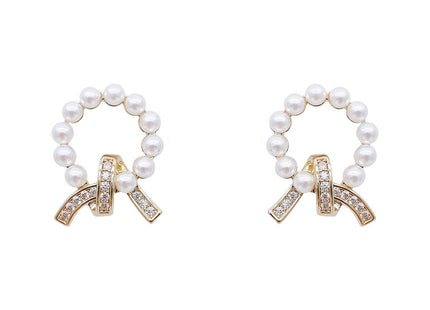 Vintage Rhinestone Stud Earrings for Women