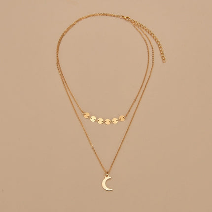 Crescent Moon Stars Necklaces for Women