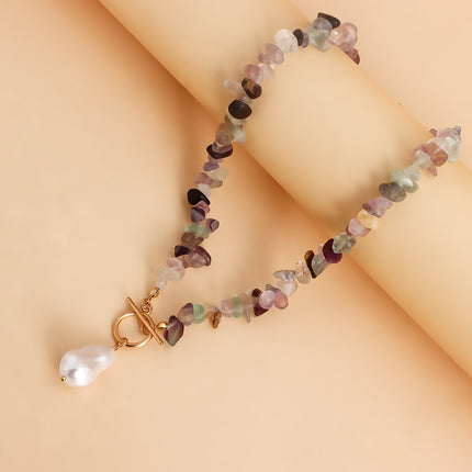 Natural Irregular Stone Necklace for Women