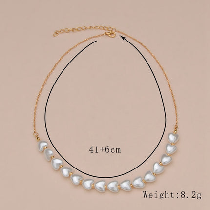 Heart Pearl Necklace