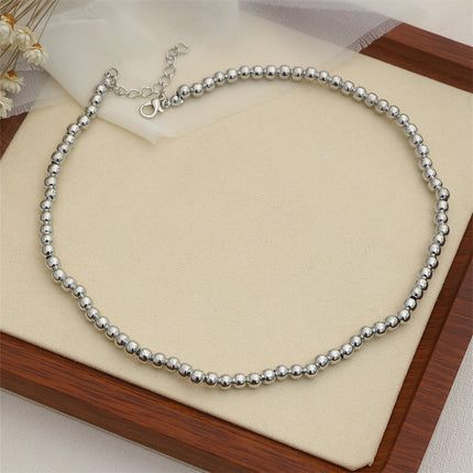 Chain Round Beads Beaded Necklace