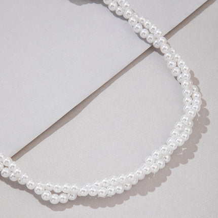 New Fashion Imitation Pearl Twist Necklace - FASHION SHEGOODS LLC