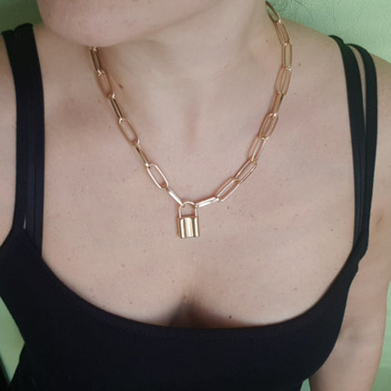 Popular Lock Chain Necklace