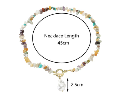 Natural Stone Bead Necklace