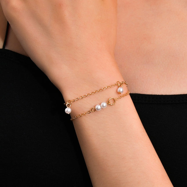 Tiny Pearl Chain Necklace