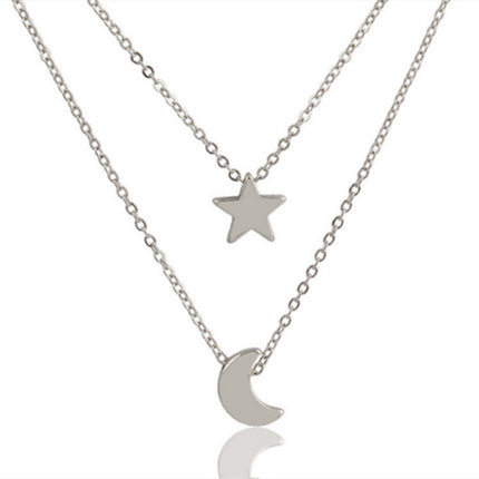 Moon Star Necklace Women