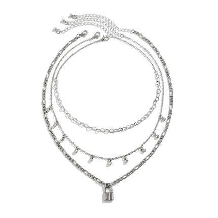 Link Chain Layered Necklace - FASHION SHEGOODS LLC