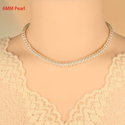 Glass Pearl Necklace Jewelry Summer Choker Jewelry - FASHION SHEGOODS LLC