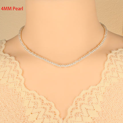 Glass Pearl Necklace Jewelry Summer Choker Jewelry - FASHION SHEGOODS LLC