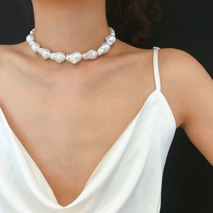 Multi Layer Pearl Necklace Choker - FASHION SHEGOODS LLC