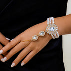 Crystal Bracelet / Glass Pearl