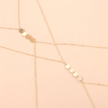 Body Jewelry Sexy Women Round Sequin Body Chain