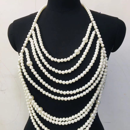 Pearl Shoulder Chain Shell Necklace Bikini Bra Chain