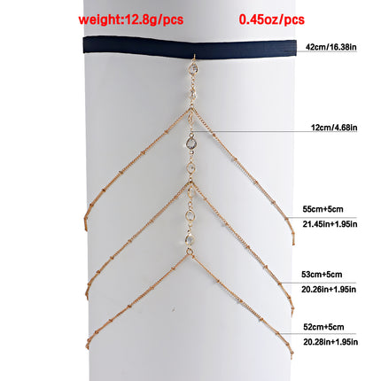 Rhinestone Elastic Leg Chain Fashion Rhinestone Thigh Chain