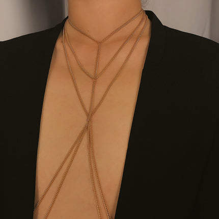 Multi Layers Lingerie Body Chain Bra Sexy Body Jewelry