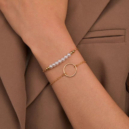 Circle Beads Ball Chain Bracelet