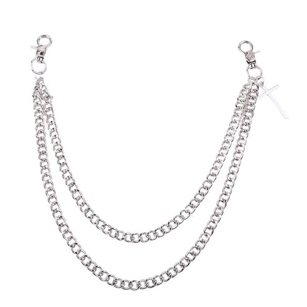 Punk Jewelry Hip Hop Double Layer Metal Body Chains