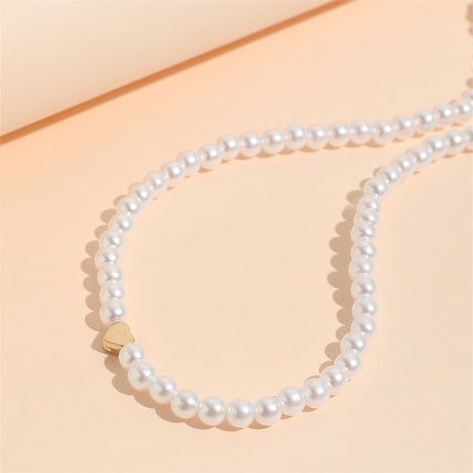 Heart Pearl Necklace for Woman - FASHION SHEGOODS LLC