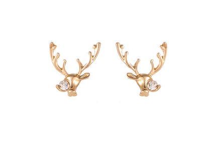 Christmas Rhinestone Elk Earring
