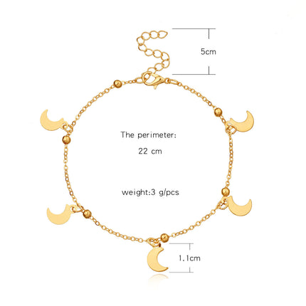 Moon Charm Foot Bracelet