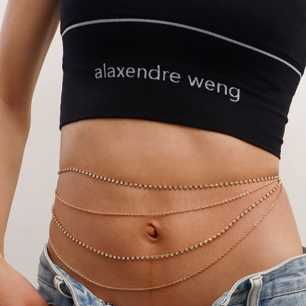 Tennis Body Waist Belly Chains for Women