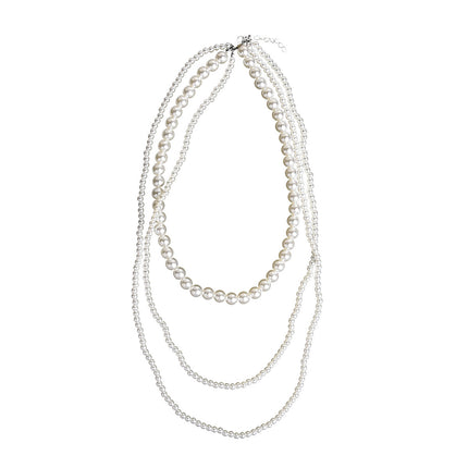 Multi Layer Baroque Necklace Pearl Collarbone Chain - FASHION SHEGOODS LLC