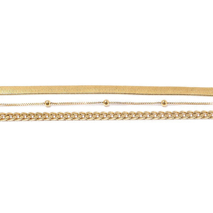 Flat Snake Breads Chain Anklet Jewelry