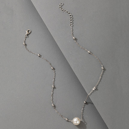 Pearl Choker Chain Necklace