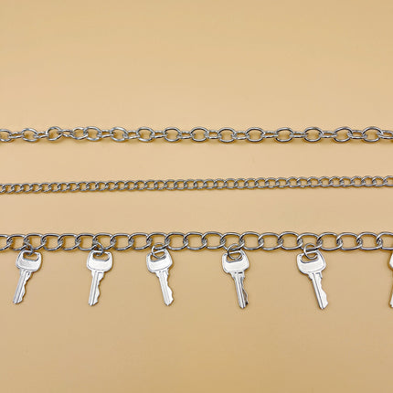 Vintage Metal Key Pendant Multi-layer Waist Chain
