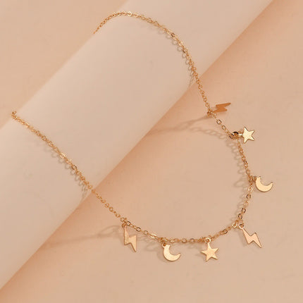 Moon Star Charms Necklace