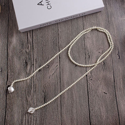 Vintage Trendy Pearl Tassel Necklace for Women